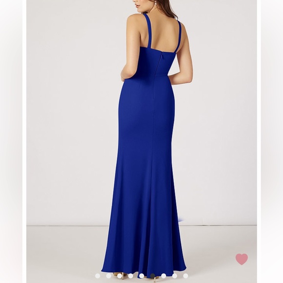 Azazie Gianetta Bridesmaid Dress - Royal Blue - Picture 4 of 6